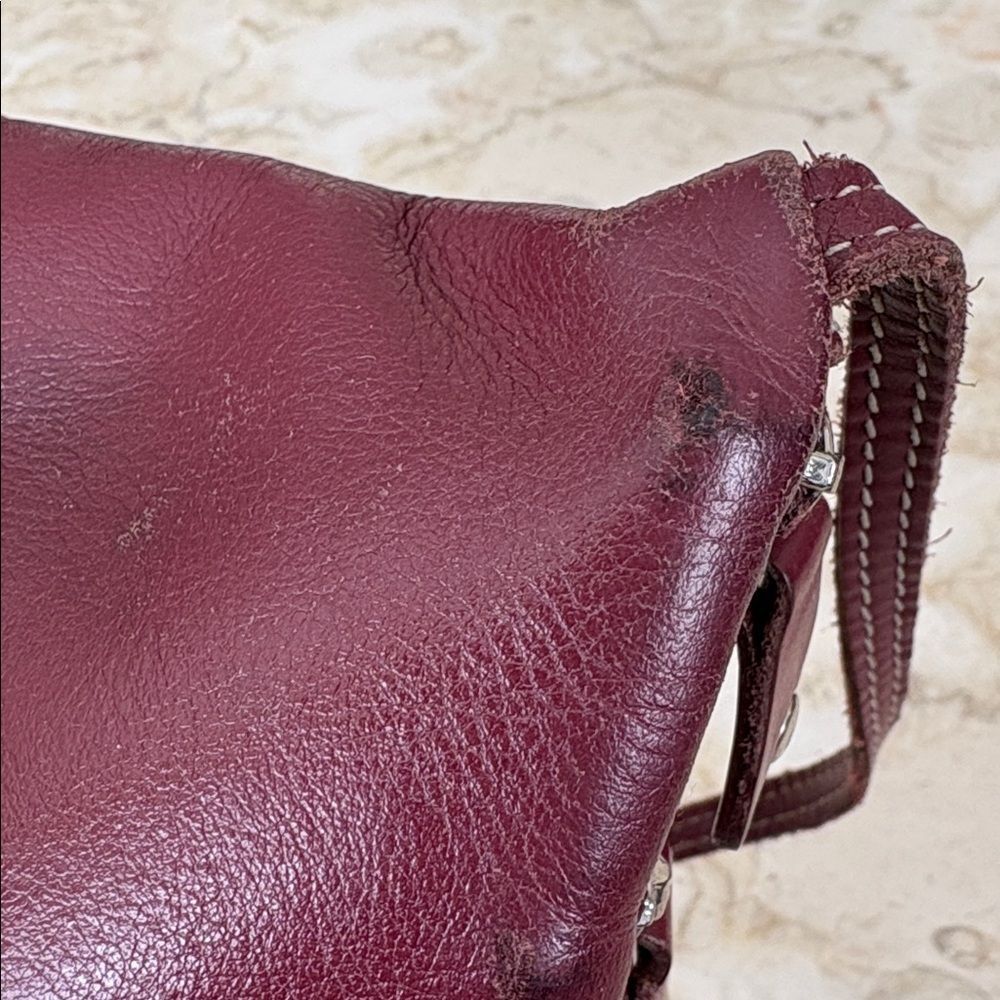 Vintage Roots Hanging Pouch Leather Crossbody Bag - Picture 13 of 15